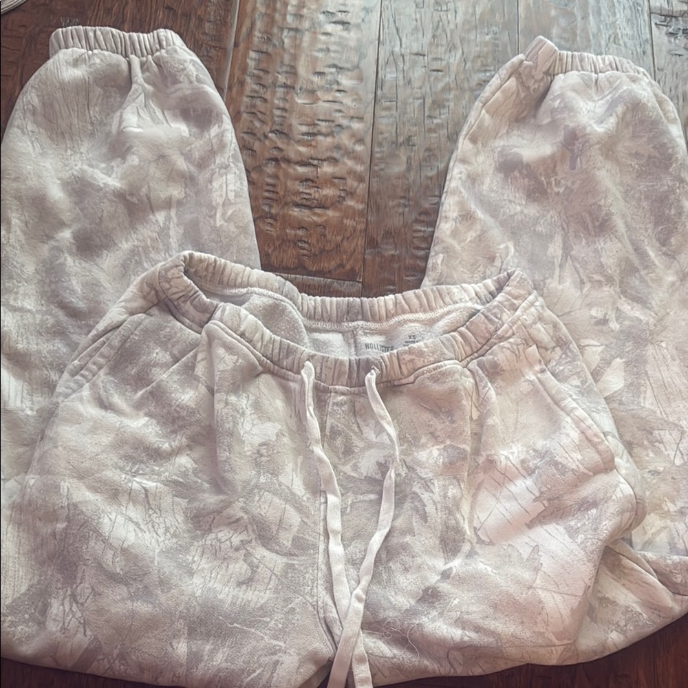 Hollister White Sweat Pants